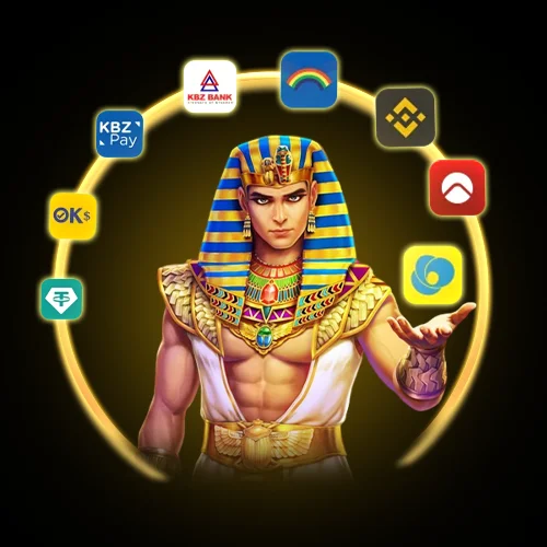 slot character with Myanmar banks