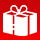 icon gift red